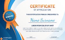 Certificate of Appreciation